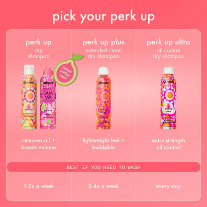 amika x Ellis Brooklyn limited-edition perk up GUAVA GRANITA dry shampoo bundle set